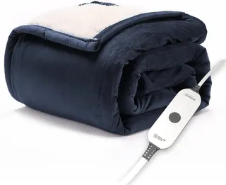 Sunbeam Royal Mink Sherpa Heated Throw (50 x 60 in)